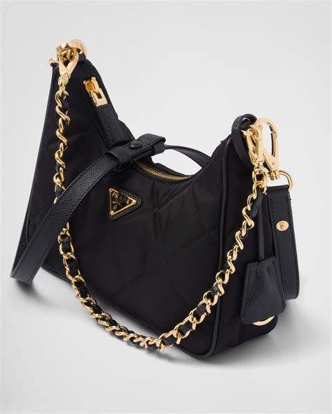 decoupage bag prada black|PRADA Nylon Re.